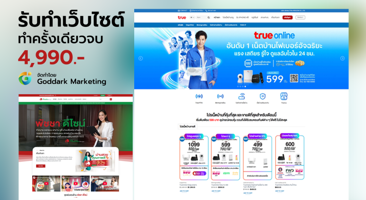 รับทำเว็บไซต์ธุรกิจและองค์กร เว็บไซต์บริษัทและธุรกิจทุกประเภท